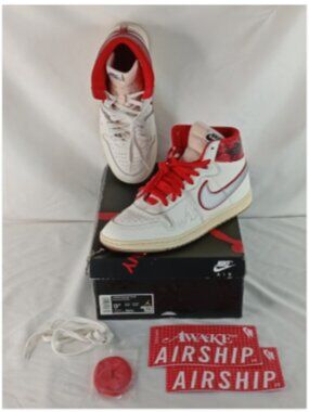 Nike FN8675-100 Jordan Air Ship x Awake NY Sail/Black/University Red Size 9.5M